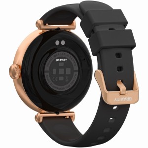 Smartwatch Gravity Różowe Złoto Czarny 2 Paski GT26-3