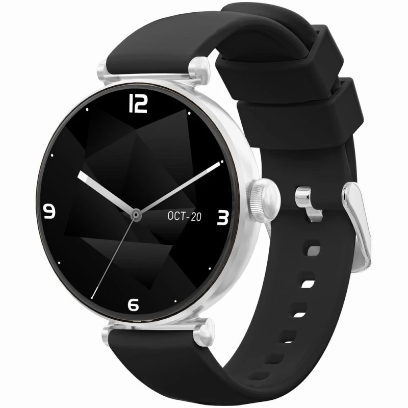 Smartwatch Gravity Srebrno Różowe Złoto Czarny 2 Paski GT26-5