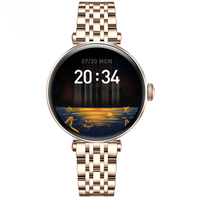Smartwatch Gravity Różowe Złoto Czarny 2 Paski GT26-6