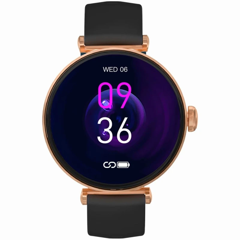 Smartwatch Gravity Różowe Złoto Czarny 2 Paski GT26-6
