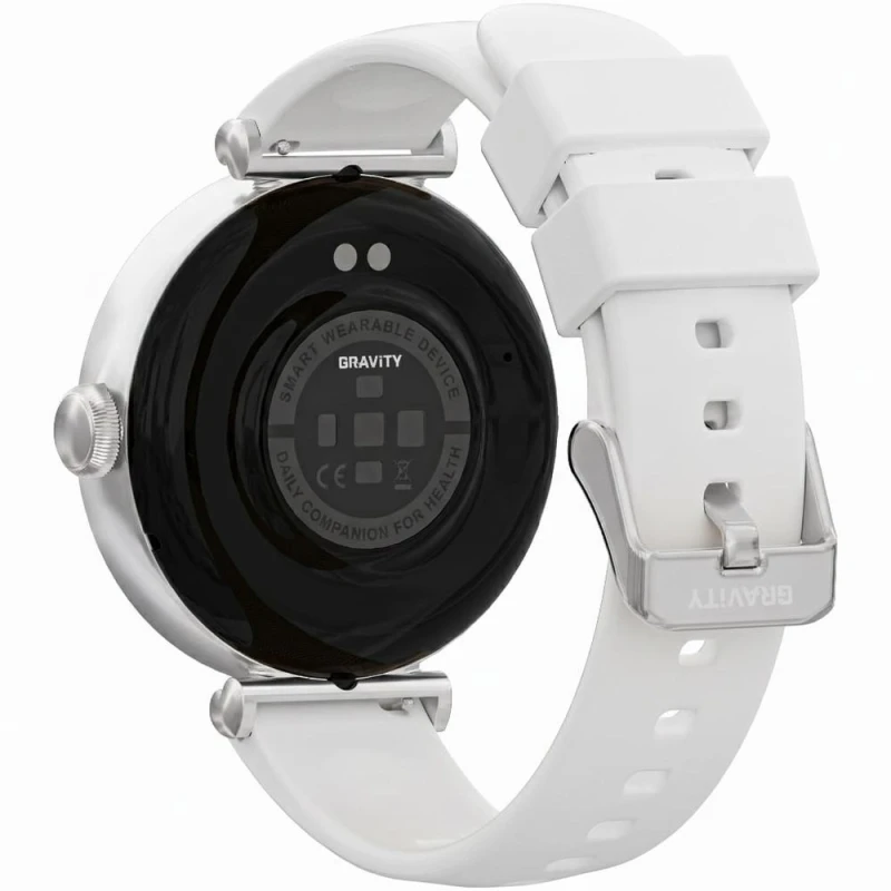 Smartwatch Gravity Srebrno Biały 2 Paski GT26-8
