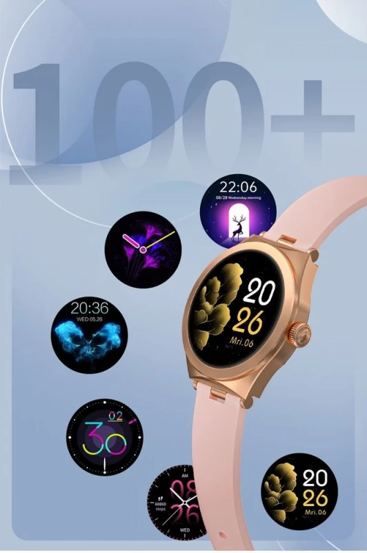 Smartwatch Gravity Różowe Złoto Różowy GT25-2