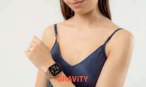Smartwatch Gravity Różowe Złoto Fioletowy 2 Paski GT17-3