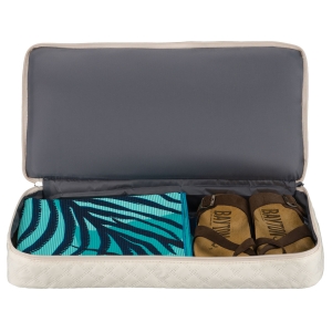 Sportowa, treningowa torba w beżowym kolorze wykonana z poliestru - Peterson