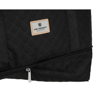 Czarna, treningowa torba wykonana z poliestru, jednokomorowa - Peterson