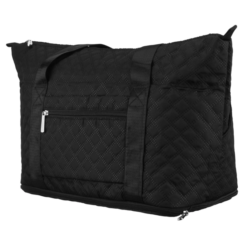 Czarna, treningowa torba wykonana z poliestru, jednokomorowa - Peterson