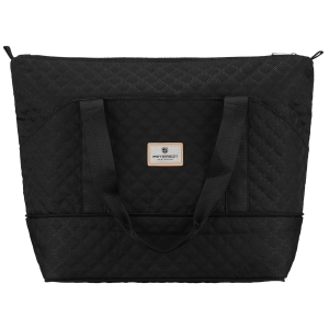 Czarna, treningowa torba wykonana z poliestru, jednokomorowa - Peterson