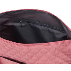 Treningowa torba wykonana z poliestru w różowym kolorze, zawieszona na wygodnych uchwytach - Peterson