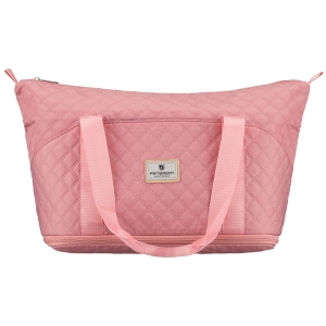 Treningowa torba wykonana z poliestru w różowym kolorze, zawieszona na wygodnych uchwytach - Peterson