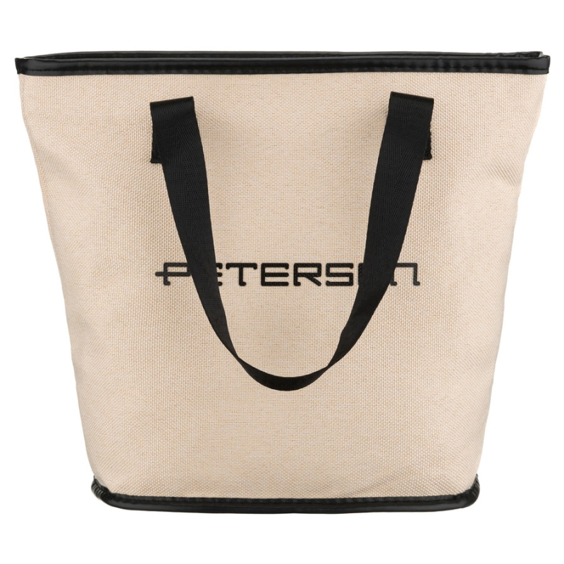 Kosmetyczka podróżna Peterson z uchwytami, kolor beżowo-czarny