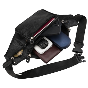 Regulowany pasek saszetki męskiej Rovicky – noszenie w pasie lub na skos