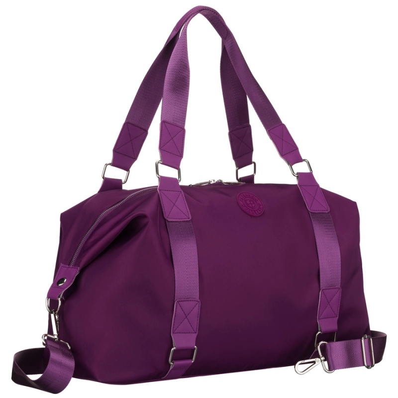 Sportowa torba treningowa Peterson w kolorze fioletowym, widok z przodu