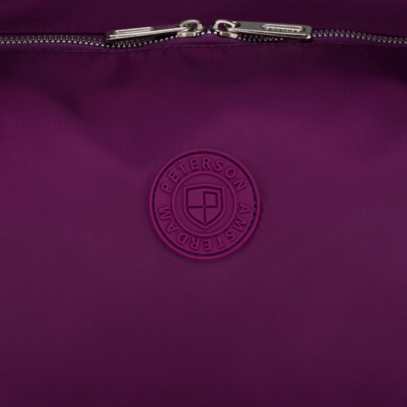 Sportowa torba treningowa z poliestru w fioletowym kolorze - Peterson