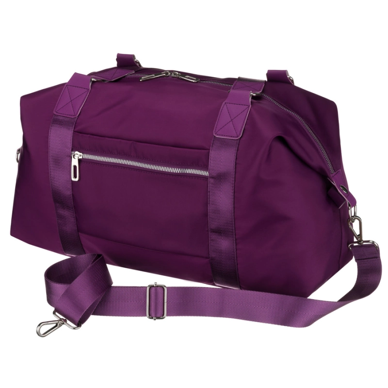 Fioletowa torba treningowa Peterson z poliestru, pojemna i lekka