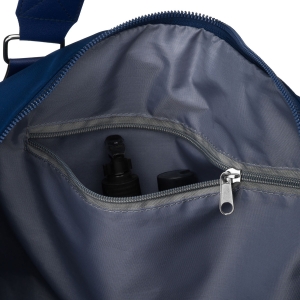 Sportowa torba treningowa z poliestru w granatowym kolorze, jednokomorowa - Peterson