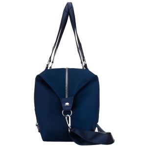 Granatowa torba sportowa Peterson z trwałymi okuciami i suwakami