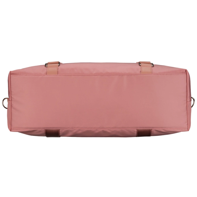 Różowa torba treningowa z poliestru, jednokomorowa i zamykana suwakiem - Peterson