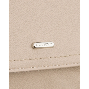Stylowy plecak damski Rovicky ciemnobeżowy – detale i wykończenie