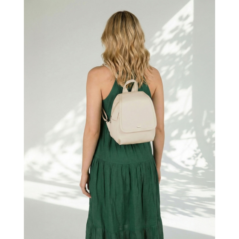 Elegancki plecak damski Rovicky jasnobeżowy – styl miejski