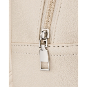 Miejski plecak damski ze skóry ekologicznej w jasnobeżowym kolorze - Rovicky