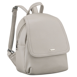 Szary plecak damski Rovicky ze skóry ekologicznej – elegancki plecak miejski