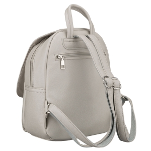 Szary plecak damski Rovicky – widok z tyłu