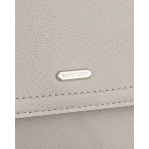 Miejski plecak damski Rovicky w kolorze szarym – klapka z magnesem