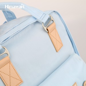 Modny granatowy plecak sportowy z miejscem na laptopa - Himawari