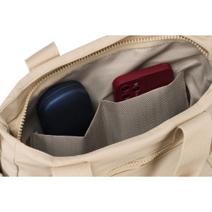 Wnętrze beżowej shopperki Peterson – pojemna komora i kieszenie | niua.pl darmowa dostawa 69 zł