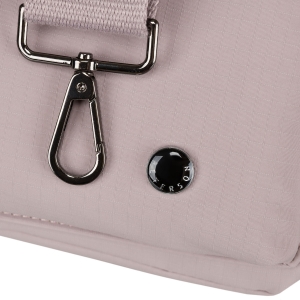 Detale lila torebki damskiej Peterson – solidne suwaki i wykończenie – sklep niua.pl szybka wysyłka