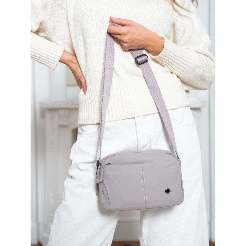 Torebka damska crossbody w kolorze wrzosowym Peterson z regulowanym paskiem – sklep niua.pl, dostawa 24h