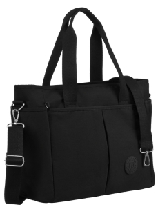 czarny shopper damski Peterson nylon A4