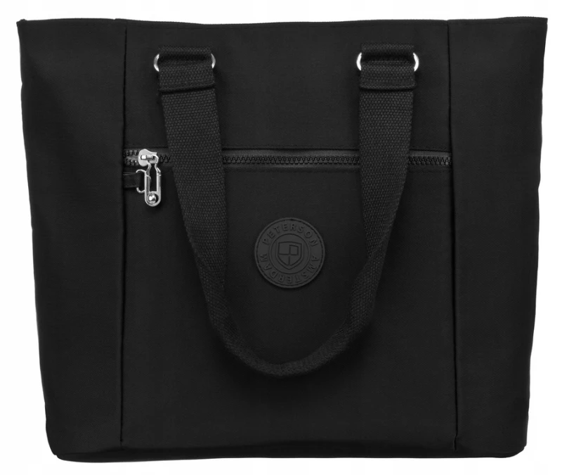 Nylonowy, pojemny shopper damski - Peterson