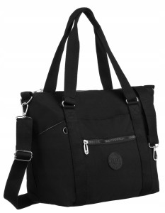 czarny shopper damski A4 Peterson