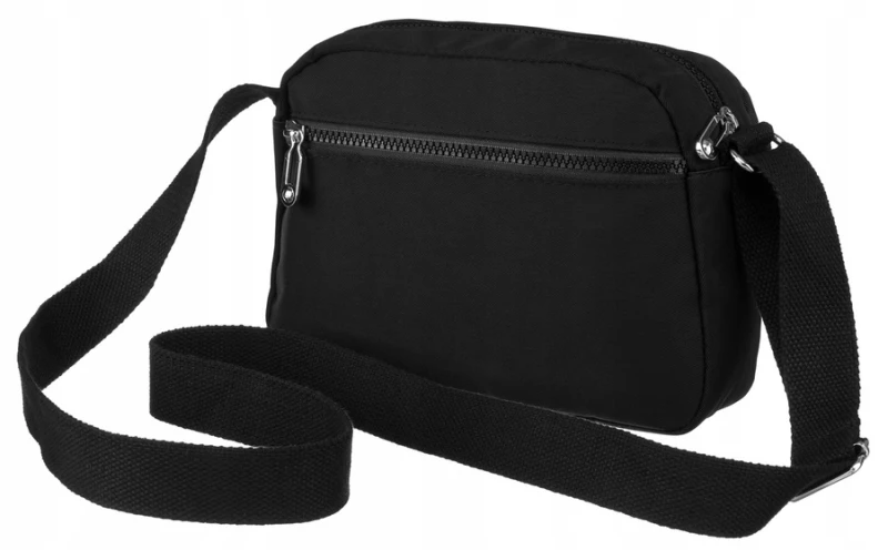 Torebka crossbody Peterson damska nylonowa czarna