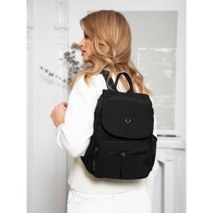 czarny plecak miejski damski