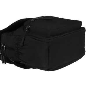 Plecak damski z poliestru w modnym, czarnym kolorze - Peterson