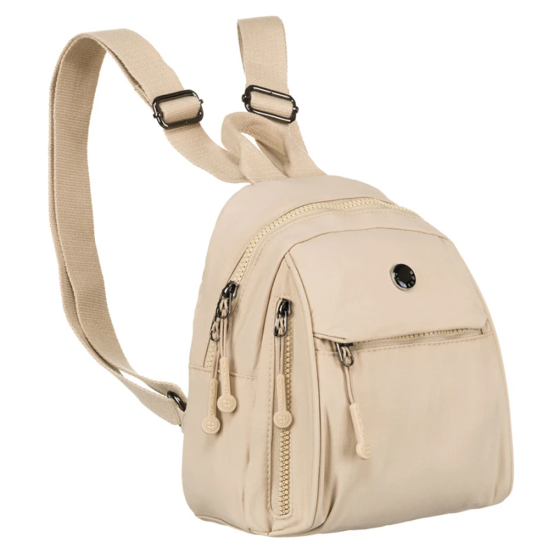 beżowy plecak damski Peterson mały plecak miejski