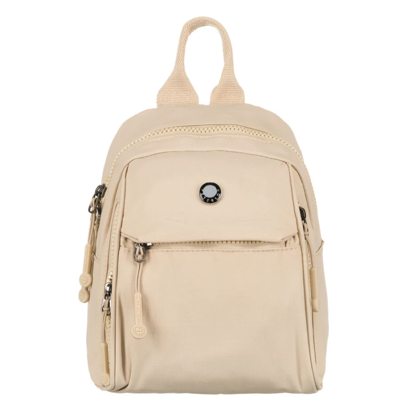 lekki plecak miejski damski beżowy Peterson