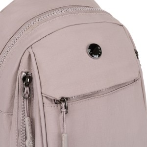 Miejski plecak damski z poliestru w modnym kolorze lila - Peterson