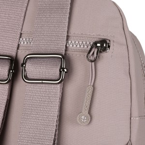 Miejski plecak damski z poliestru w modnym kolorze lila - Peterson