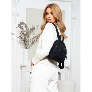 lekki plecak miejski damski czarny Peterson