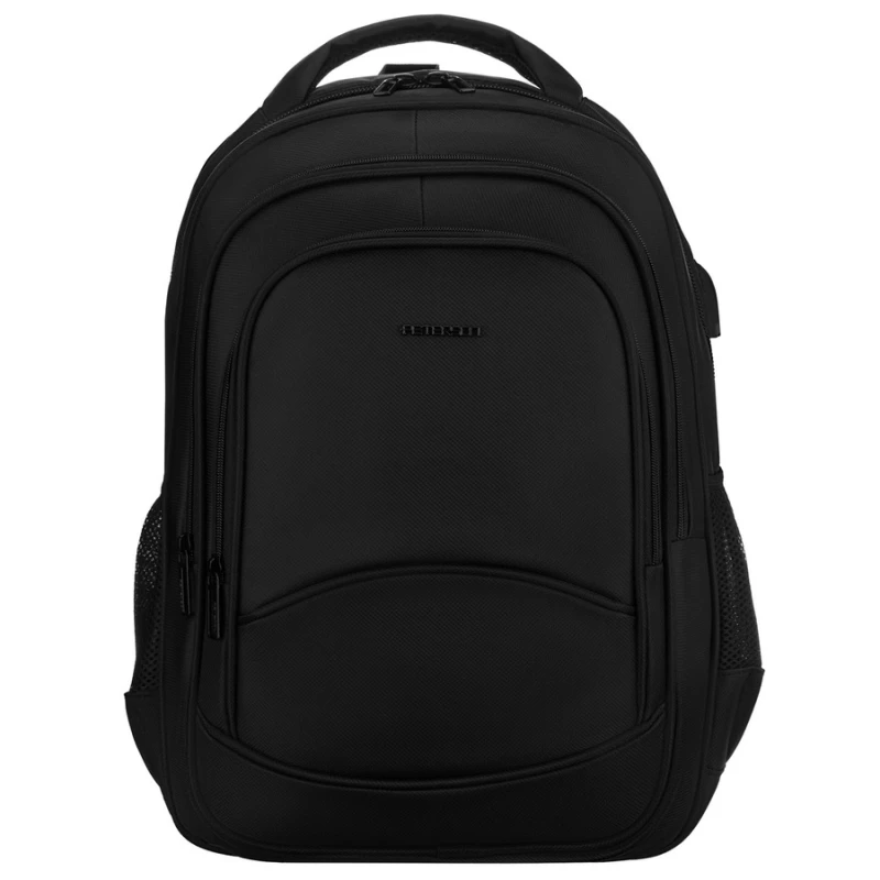 plecak młodzieżowy czarny z kieszeniami Peterson