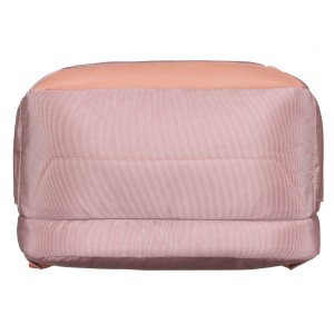 Różowy, miejski i pojemny plecak z nylonu z przegrodą na laptopa - Peterson