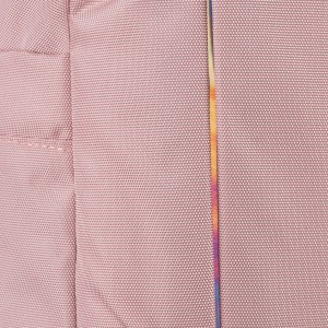 Różowy, miejski i pojemny plecak z nylonu z przegrodą na laptopa - Peterson