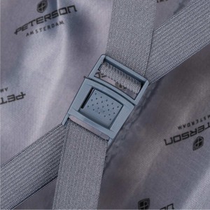 Średnia walizka na kółkach burgundowa z zamkiem szyfrowym i teleskopową rączką - Peterson