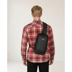 torba męska na ramię czarna Rovicky