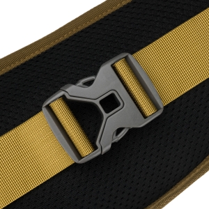 Praktyczna, żółta saszetka z poliestru zamykana suwakiem - Peterson