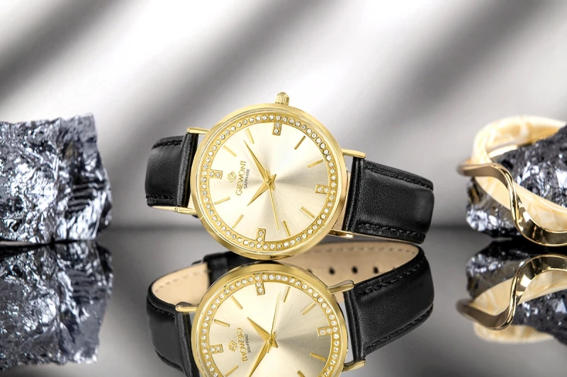 Zegarek Damski Giewont Sapphire Złoty GW5390-A2