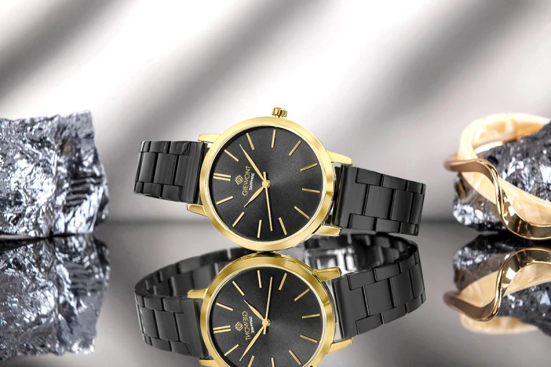 Zegarek Damski Giewont Sapphire Złoto Czarny GW2360-B4